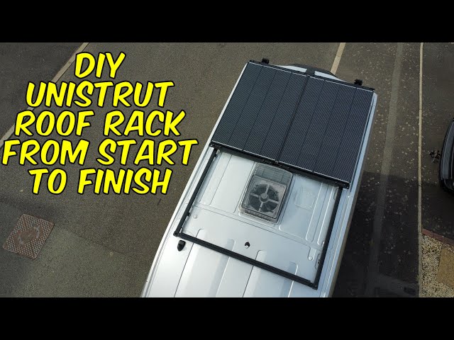 Unistrut Roof Rack for Solar Panels & Lights | Ford Transit Camper Van Conversion

I make 