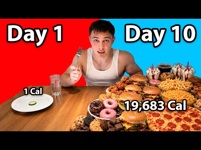I TRIPLED My Calories Every Day! (Starting from 1 Calorie)

First I starved then I wanted 
