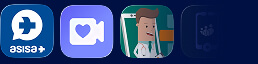 Iconos de aplicaciones de telemedicina creadas por MeetingDoctors para Asisa, Alan, Caser y más