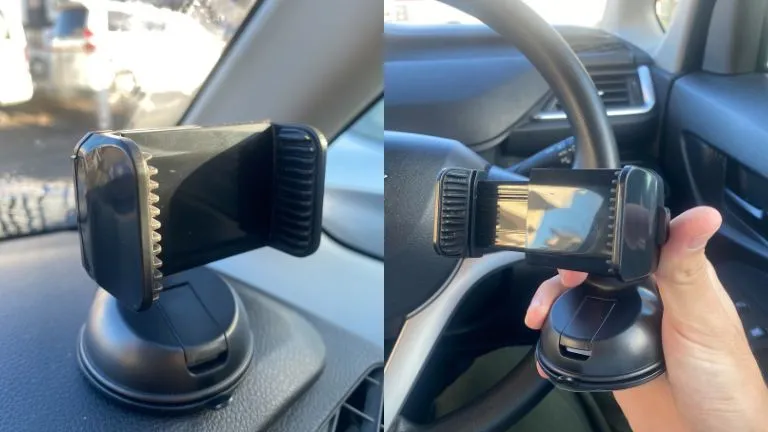 ダイソー「スマホホルダー車内用」の写真