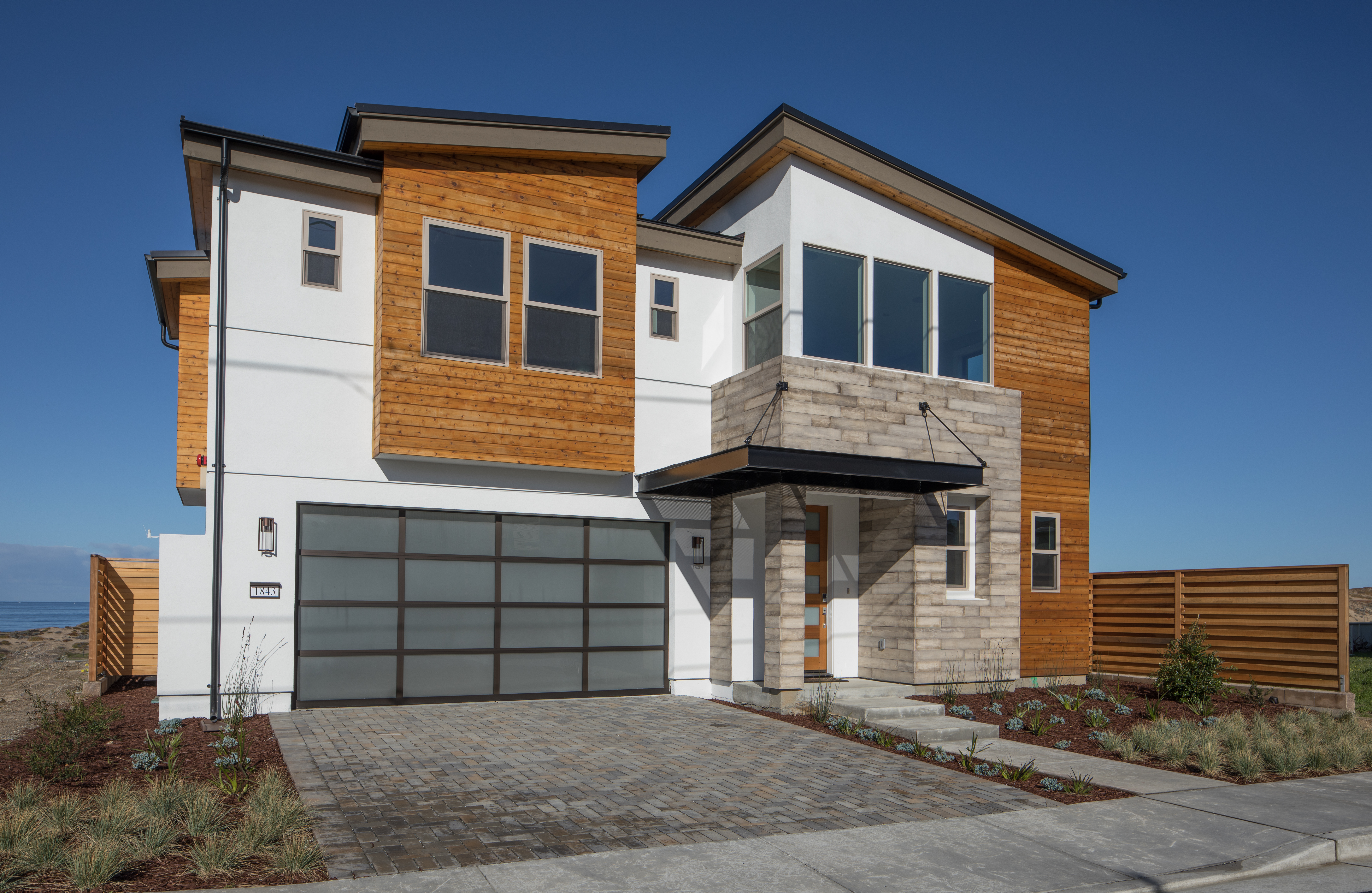 Modern house with garage