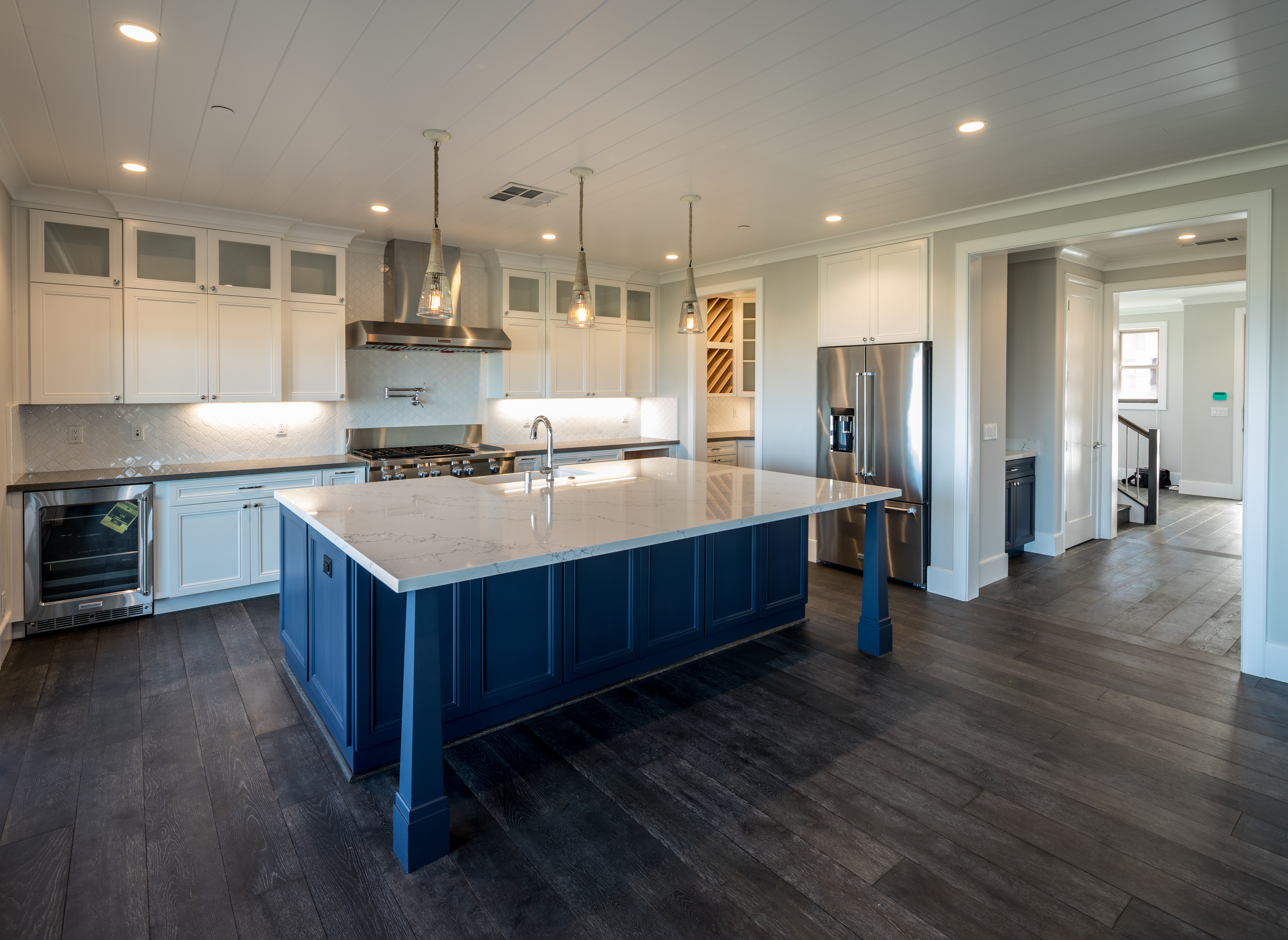 White luxury kitchen area