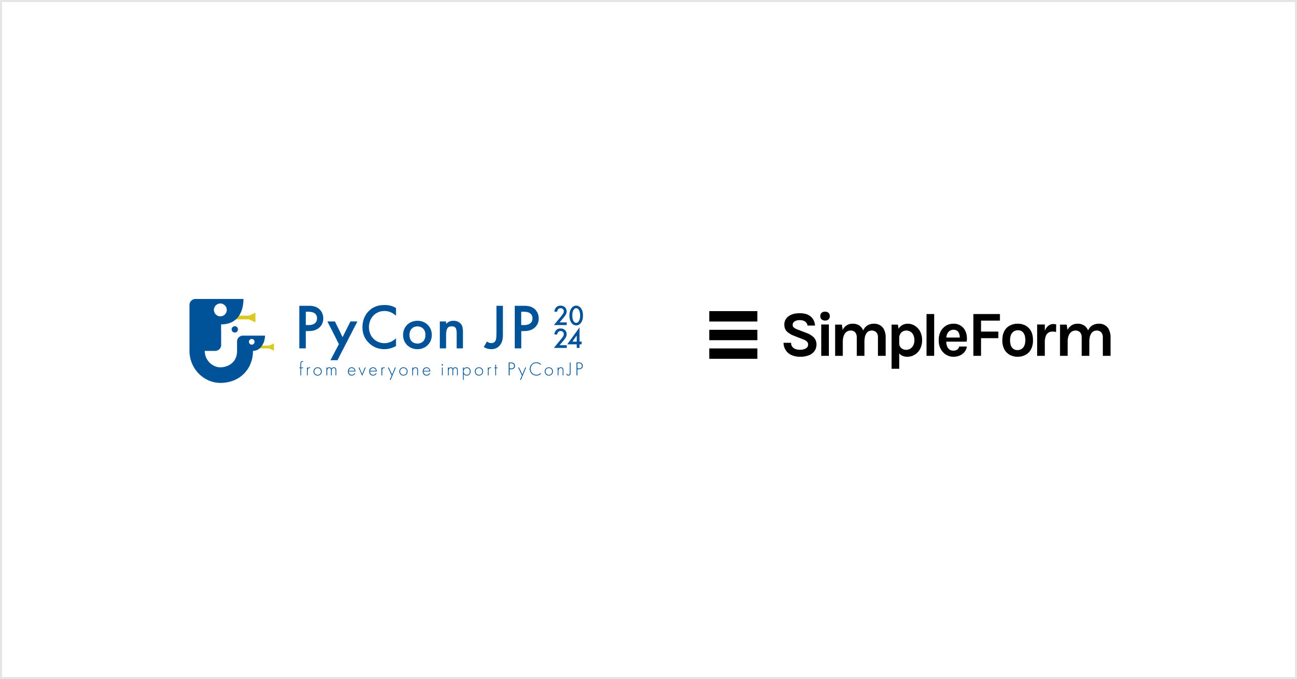 シンプルフォーム、国際カンファレンス「PyCon JP 2024」にGold シンプルフォーム、国際カンファレンス「PyCon JP 2024」にGold