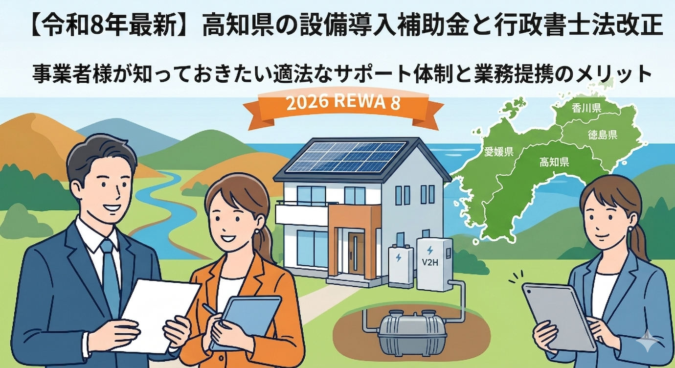 令和8年最新】高知県の浄化槽や太陽光発電、蓄電池など設備導入補助金