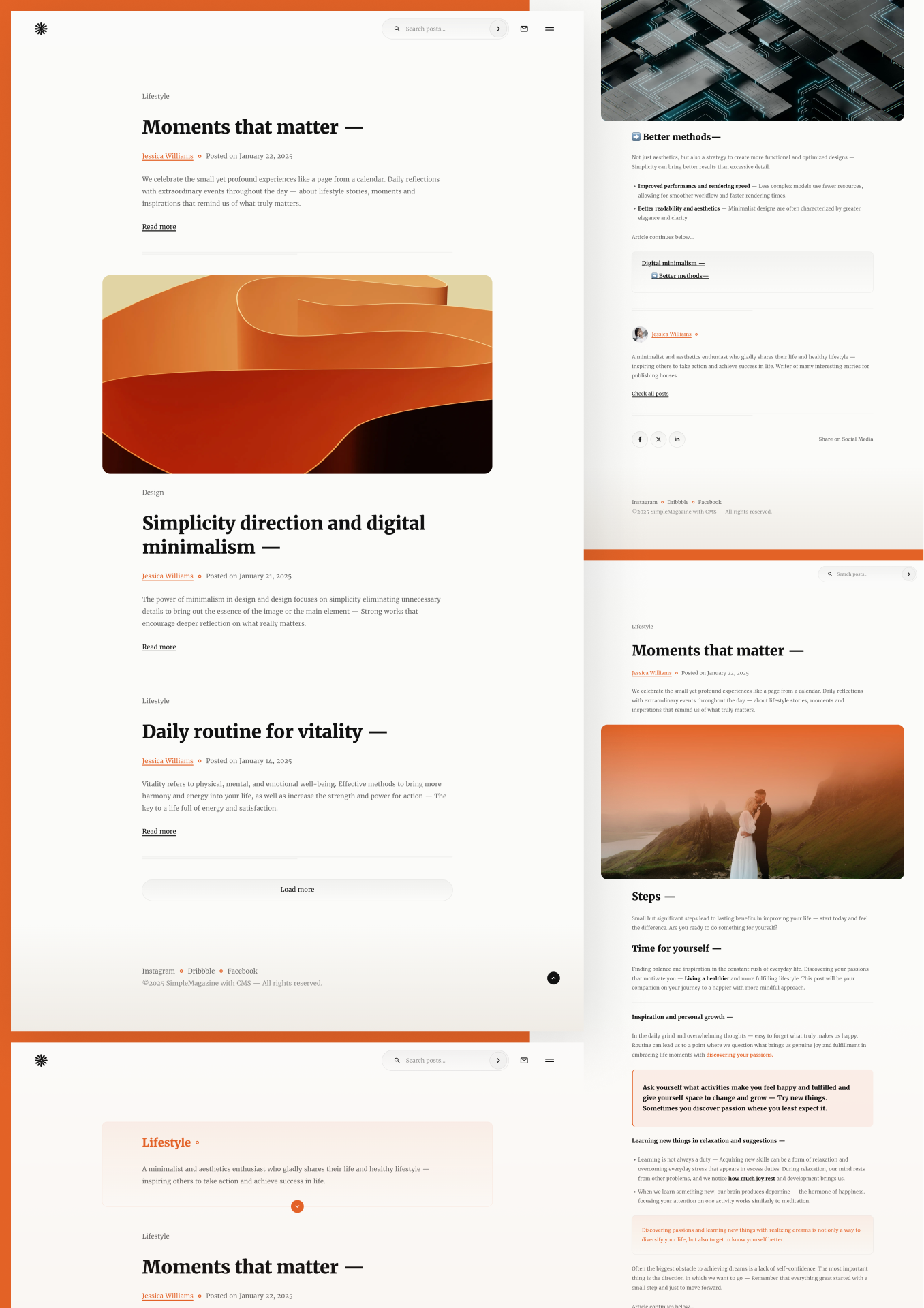 Design mock up for SimpleMagazine | Blog