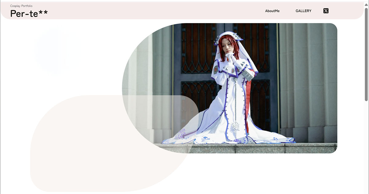 Homepage screenshot of perte-yukacos.studio.site