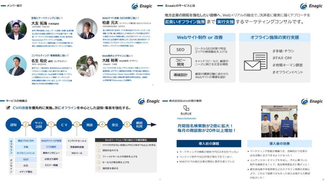 サービス資料・資料3点セット｜長崎のホームページ制作
