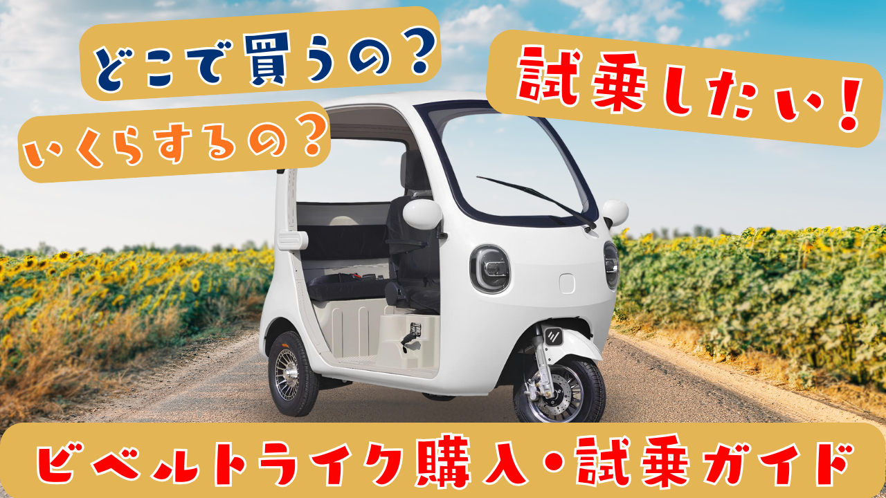 VIVEL TRIKE｜ビベル電動トゥクトゥク、電動トライク3人乗