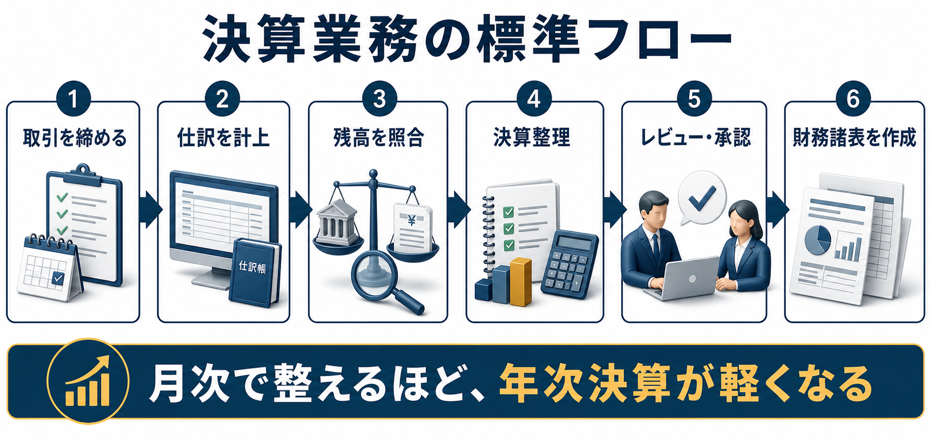 決算業務の進め方
