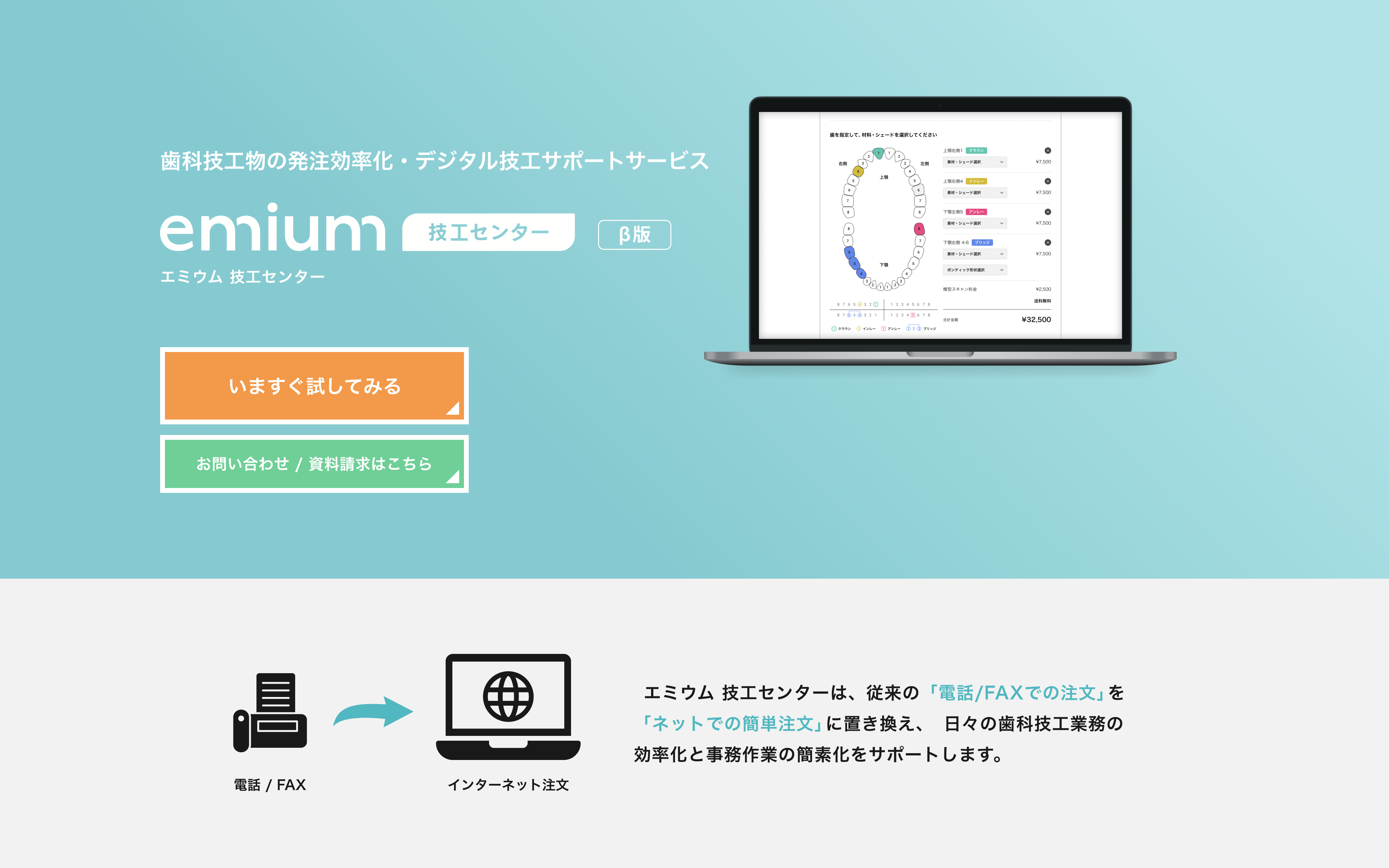 注文プラン - エミウム 技工センター