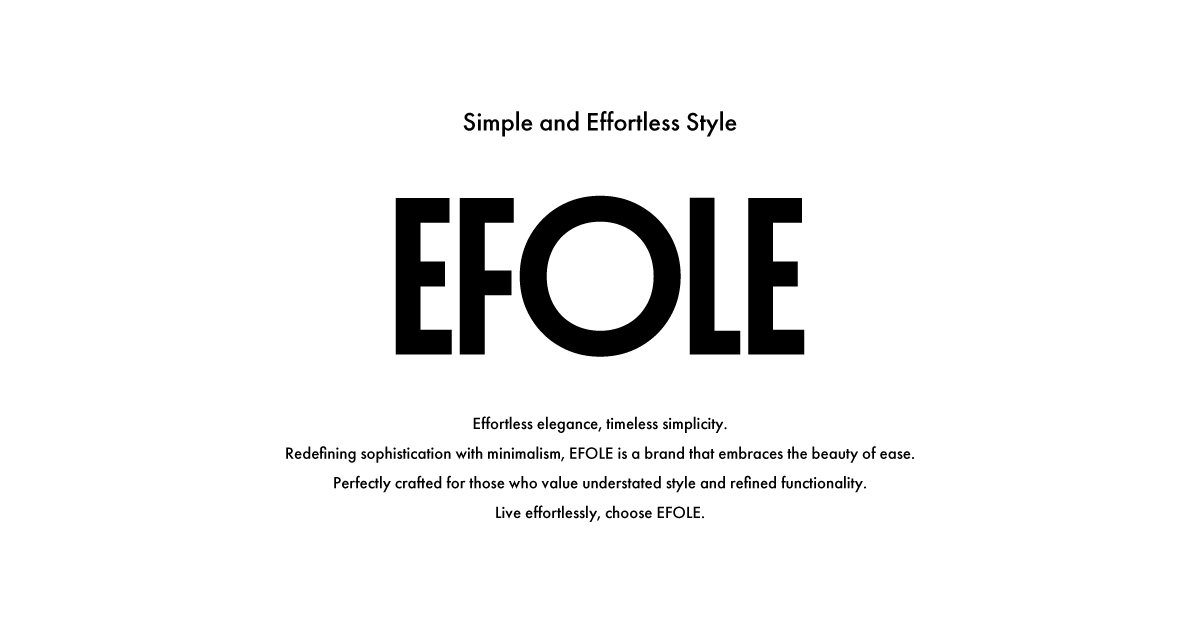 セール】【EFOLE】 キャンバス ロゴ トート（トートバッグ