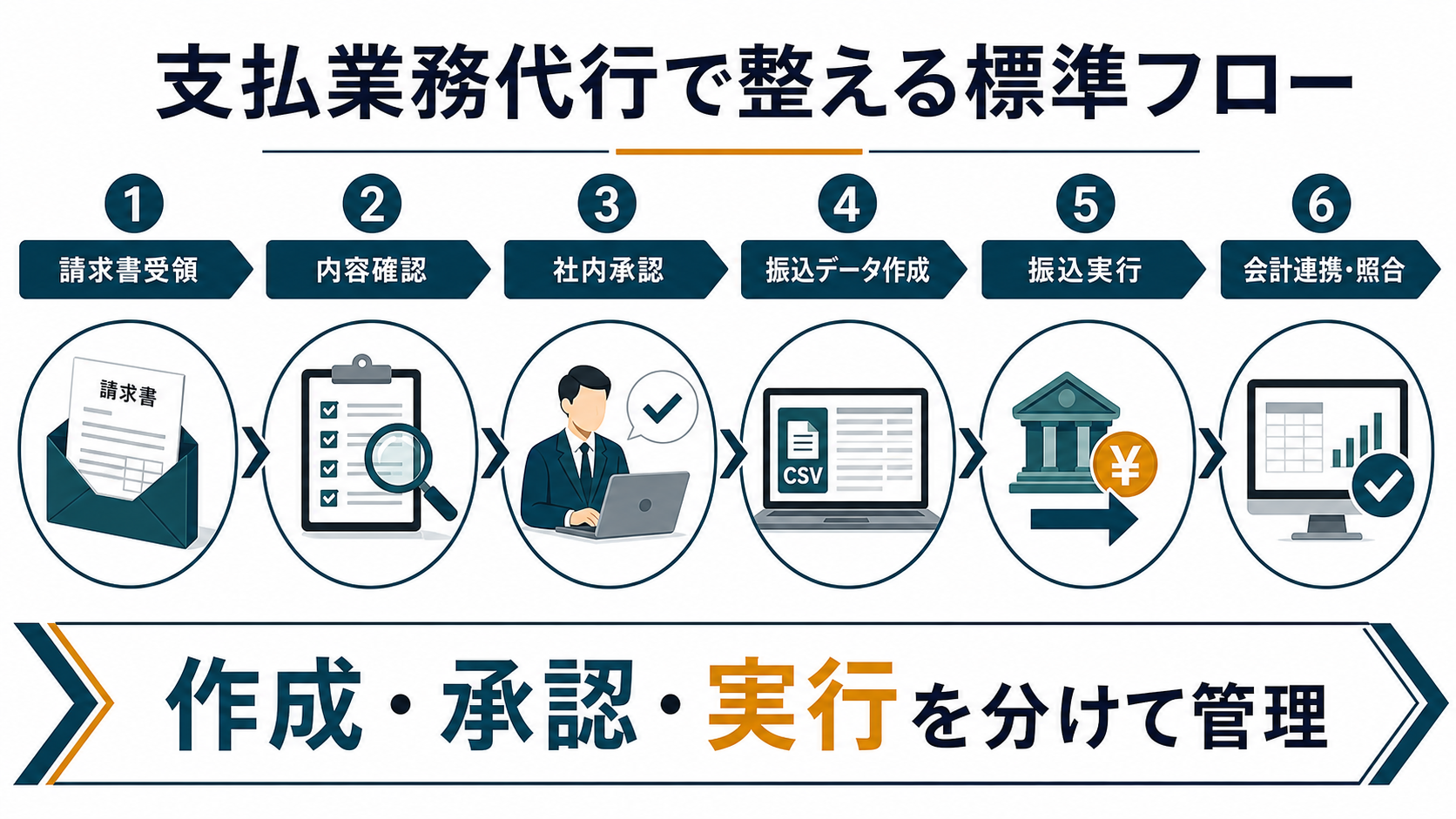 支払業務代行で整えるフロー