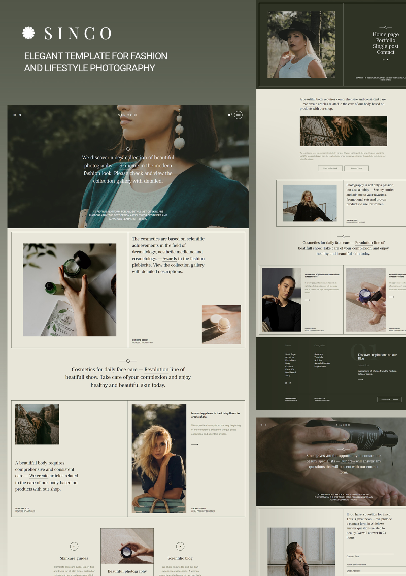 Design mock up for Beauty | Sinco