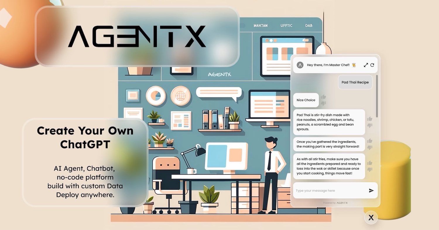 AgentX - AI Agent Chatbot Build Platform