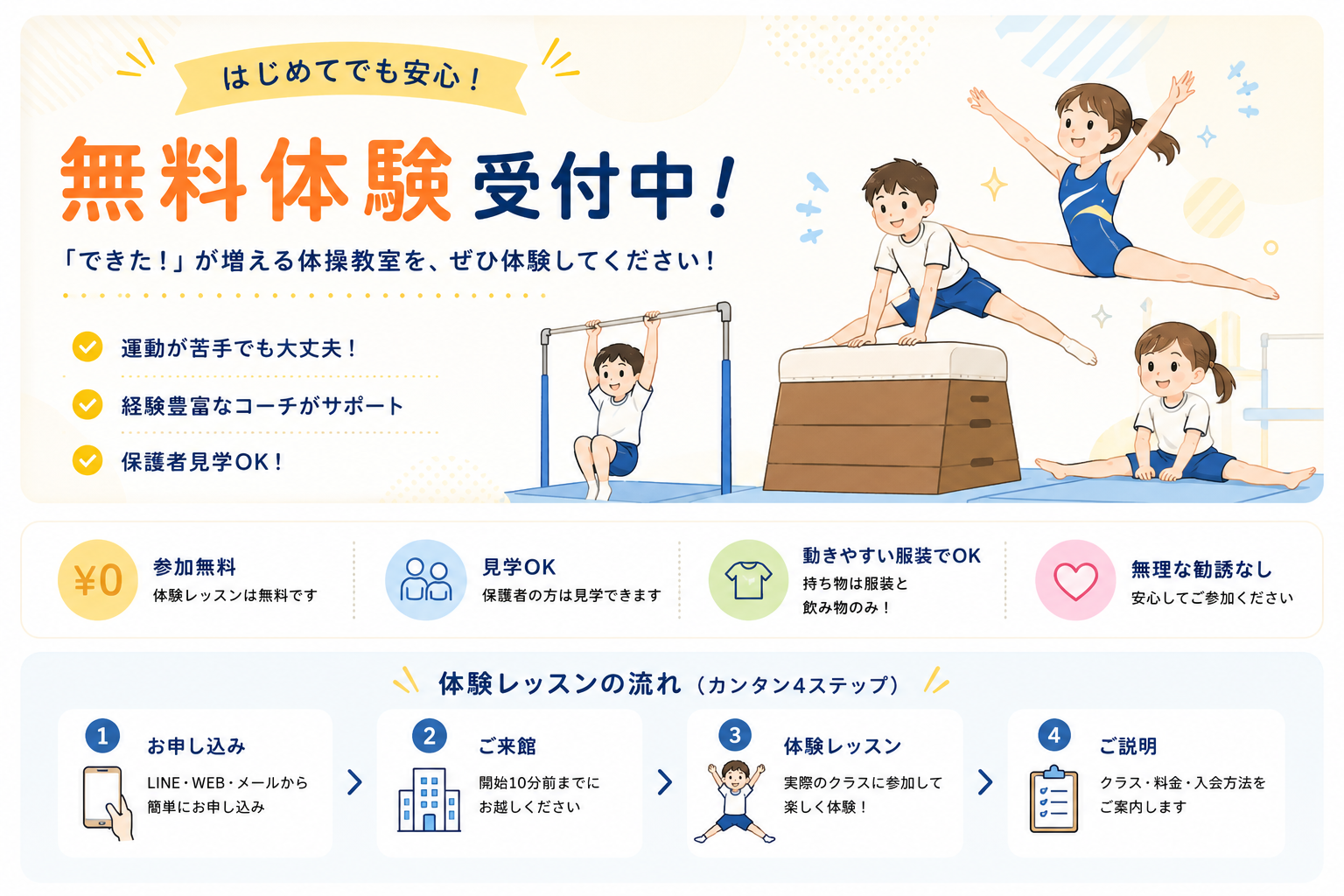 シコンスポーツクラブ｜高崎市の体操教室｜3歳から始める体操クラブ