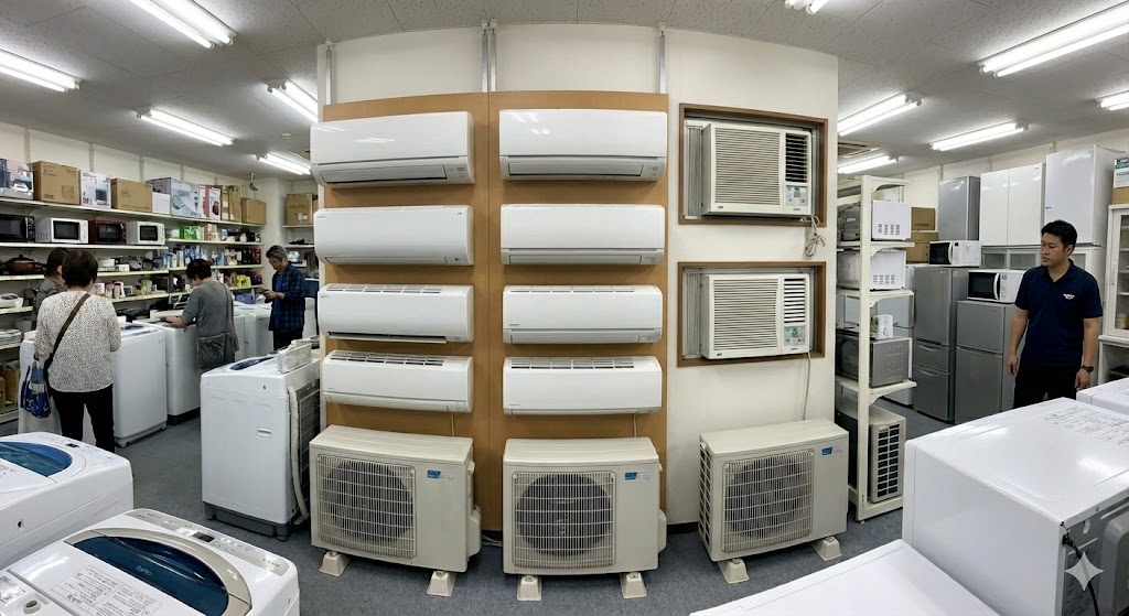 中古エアコンの販売・買取｜分解洗浄済み！取付・取外も対応｜総合 