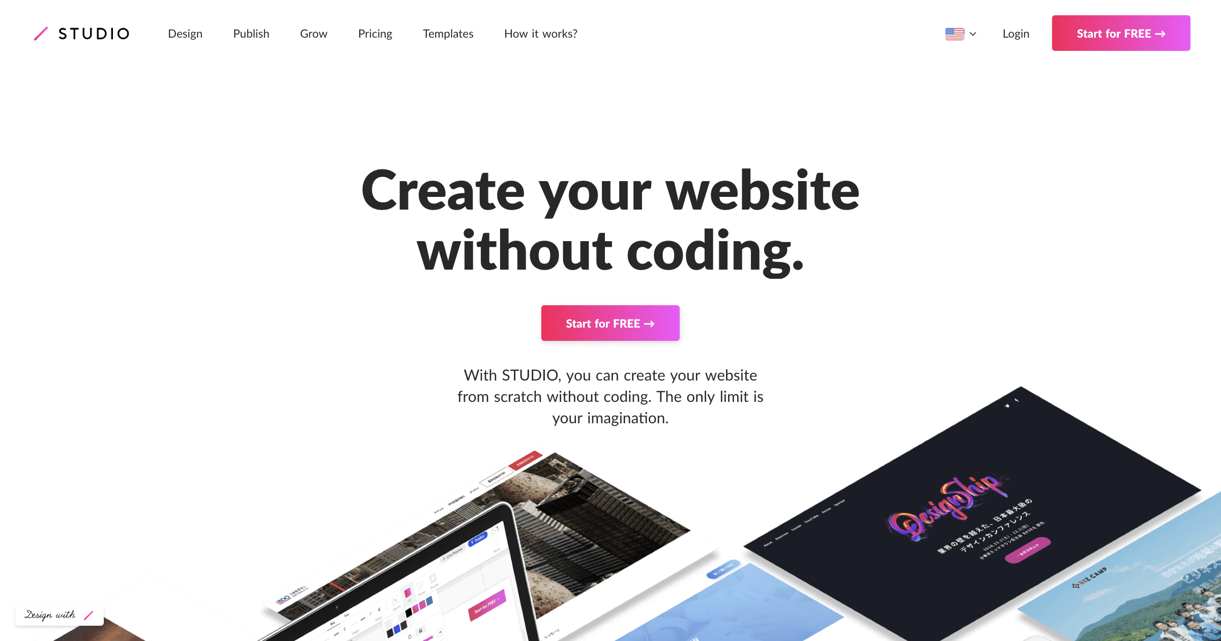 Studio Create Your Customized Website Without Coding