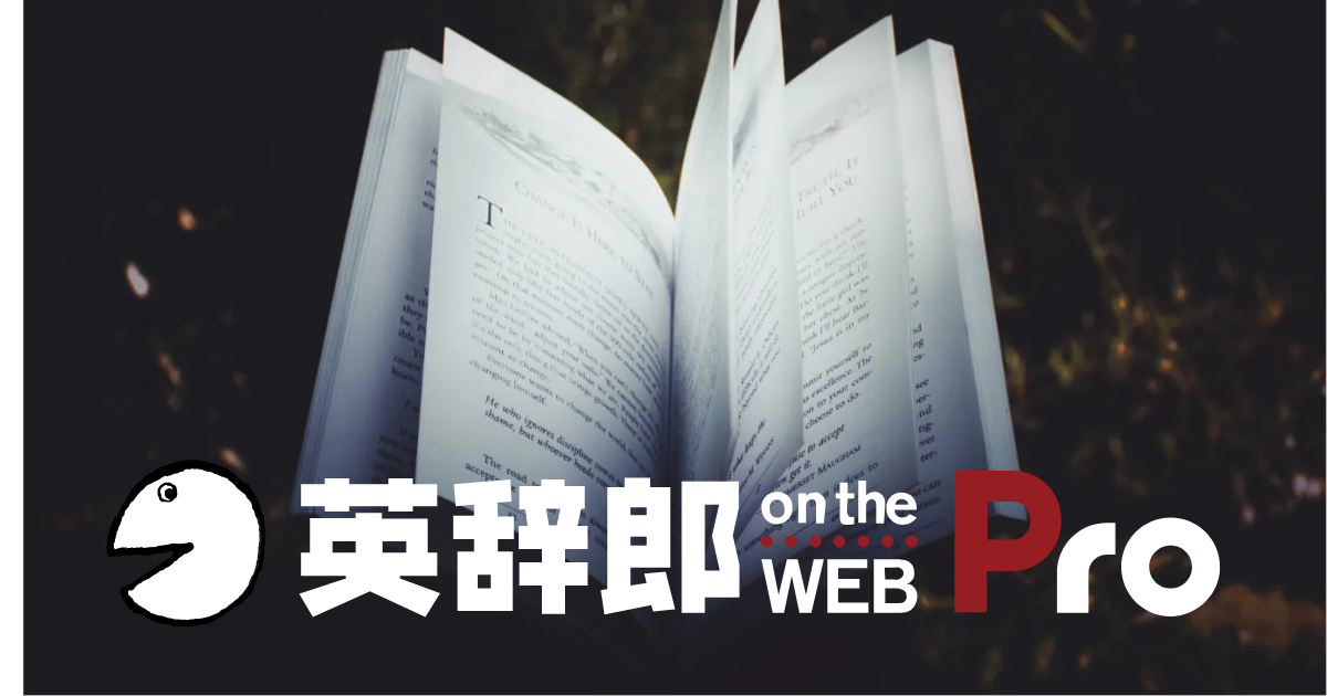英辞郎on the WEB Pro