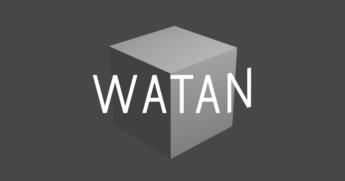 個人プロジェクト「WATAN」