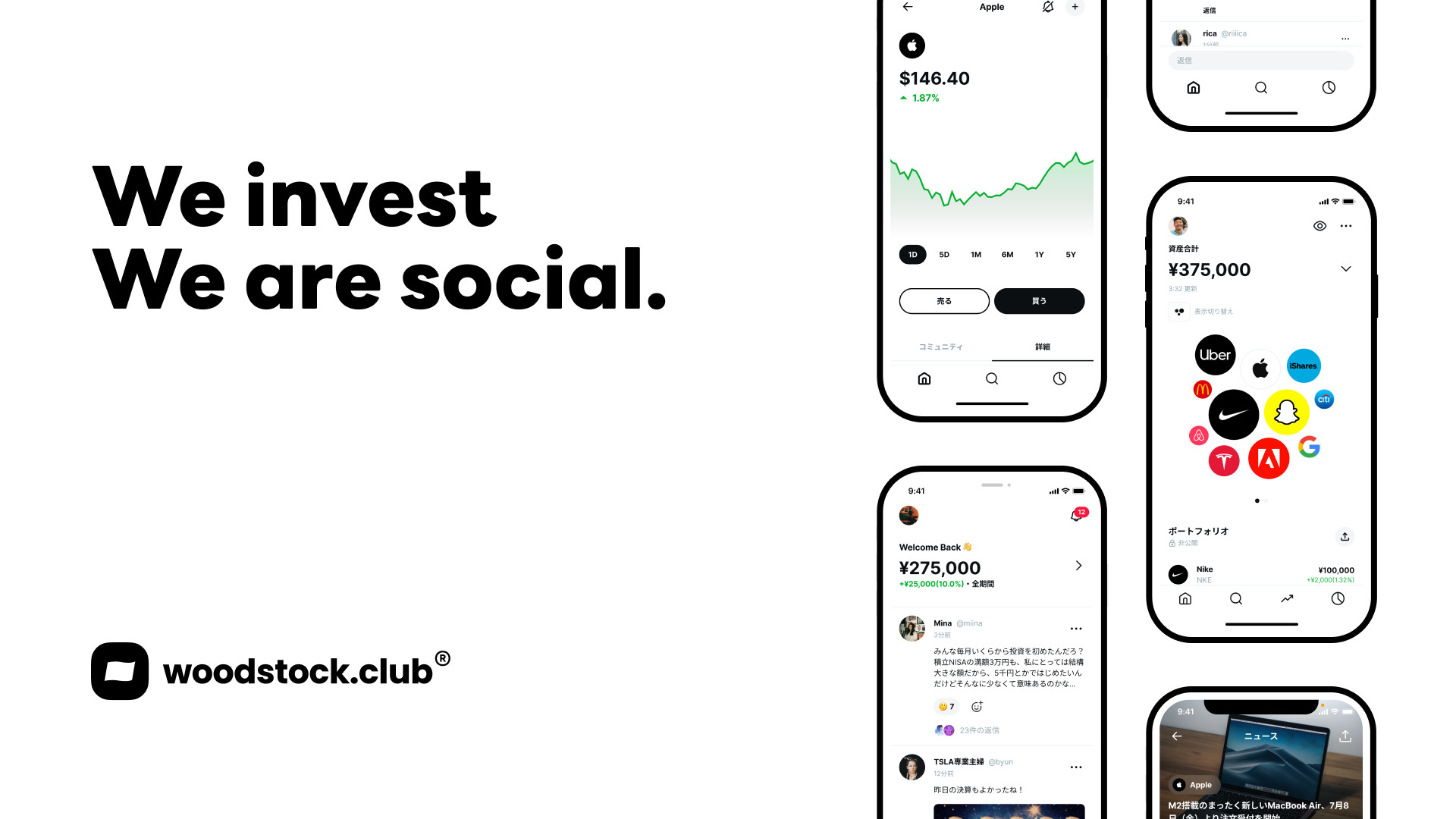 (ウッドストック) 1000円からはじめる米国株投資