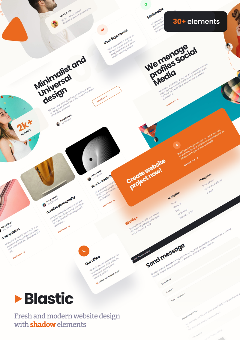 Design mock up for Design studio | Blastic