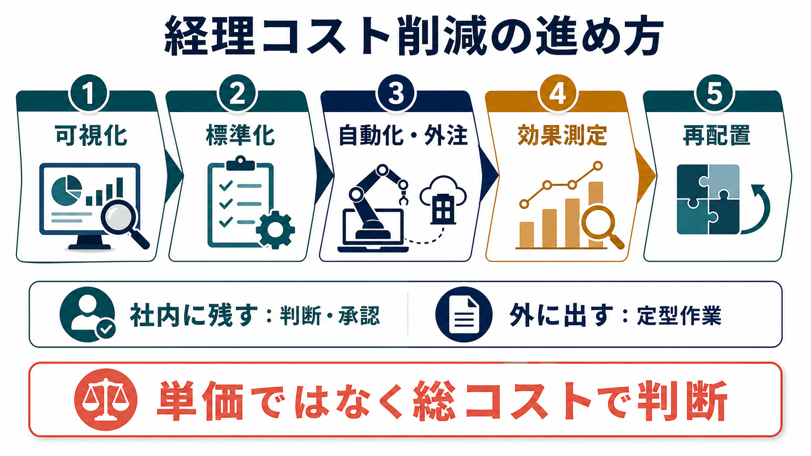 経理コスト削減の進め方