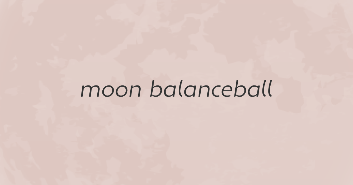 女性専用 バランスボールスタジオ | moon balanceball