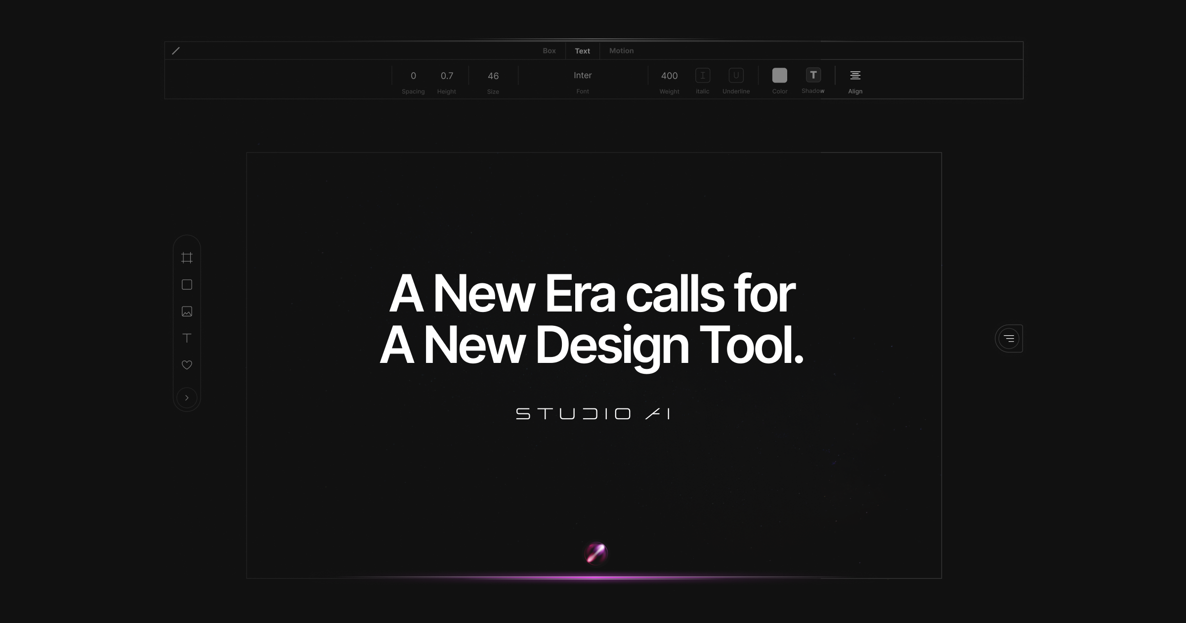STUDIO AI | The new age design tool with WebDesignAI inside.