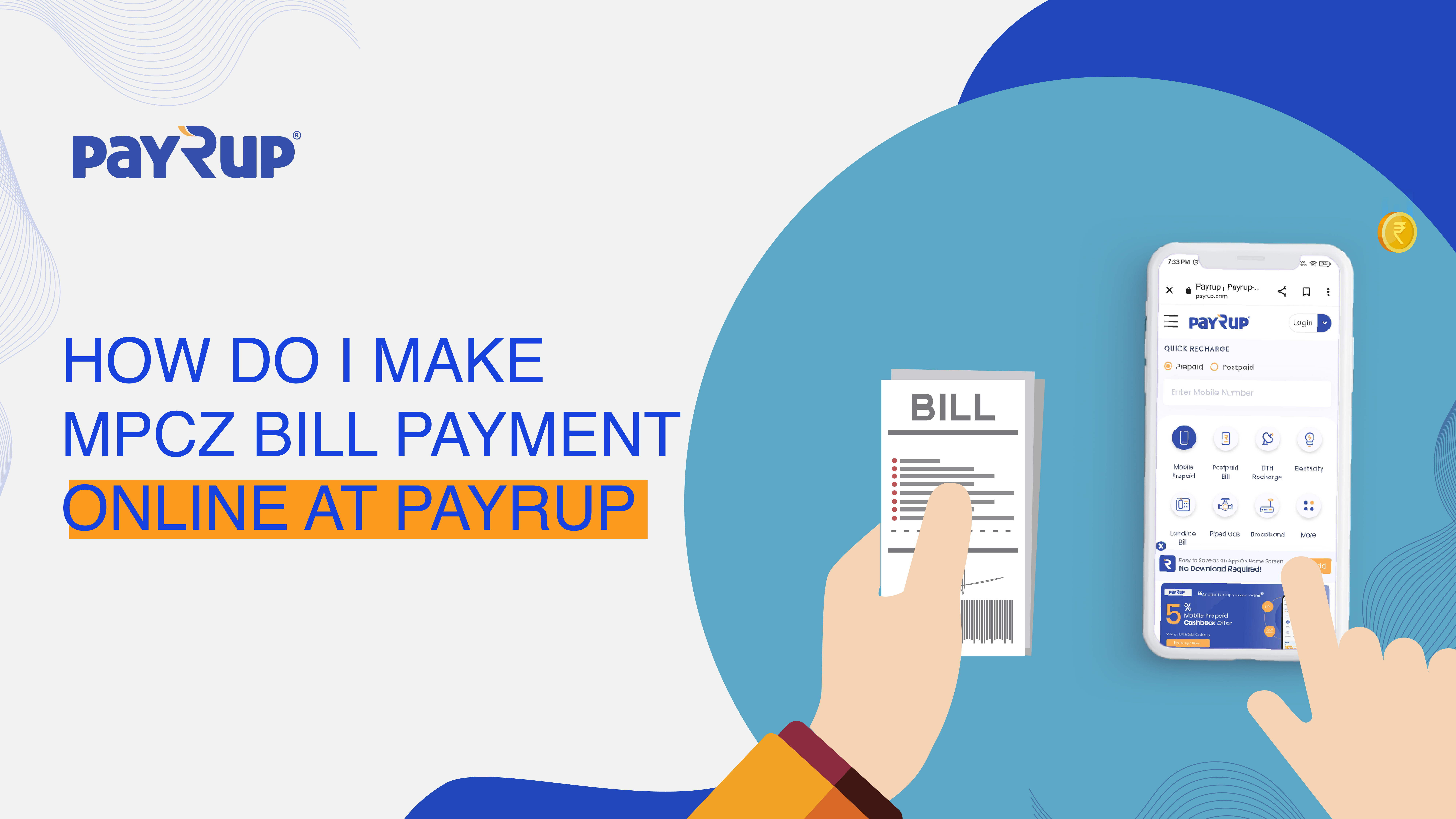 How do I make  MPCZ bill online payment at Payrup?