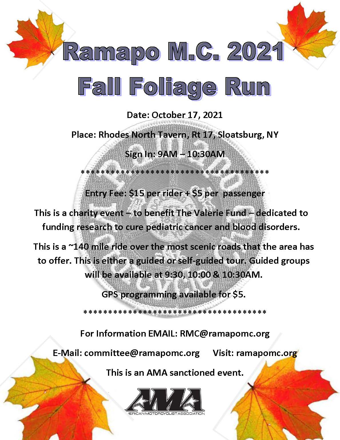 Ramapo Calendar Fall 2022 Events