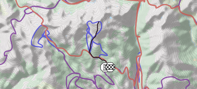 El Pico de la Portelleta o Tossa Plana de Lles desde Refugio de Cap del Rec.