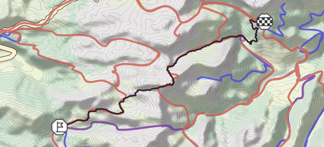 Ruta de las Golondrinas. Clásica. Etapa 2: Linza-Laberouat (Mesa de los tres Reyes) Variante B