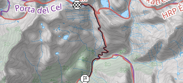 Acceso al Refugio de Certascan desde la presa de Montalto