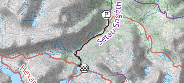 Carros de Foc: Entrada a refugio de la Restanca