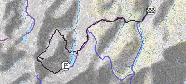 Pico Ameal de Pablo desde refugio Laguna Grande