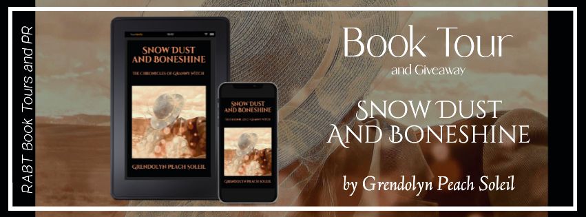 Virtual Book Tour: Snow Dust and Boneshine by Grendolyn Peach Soleil #blogtour #interview #giveaway #paranormalromance #historical #fantasy #rabtbooktours @RABTBookTours @GrendolynS