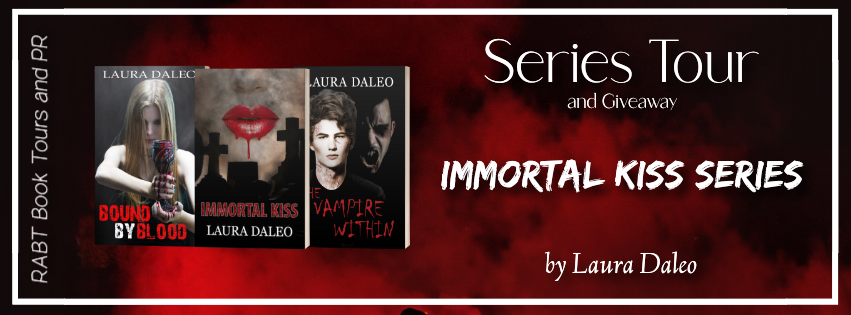 Series Tour: Immortal Kiss Series by Laura Daleo #blogtour #bookreview #bookseries #darkfantasy #fantasy #giveaway #rabtbooktours @AutLauraDaleo @RABTBookTours 