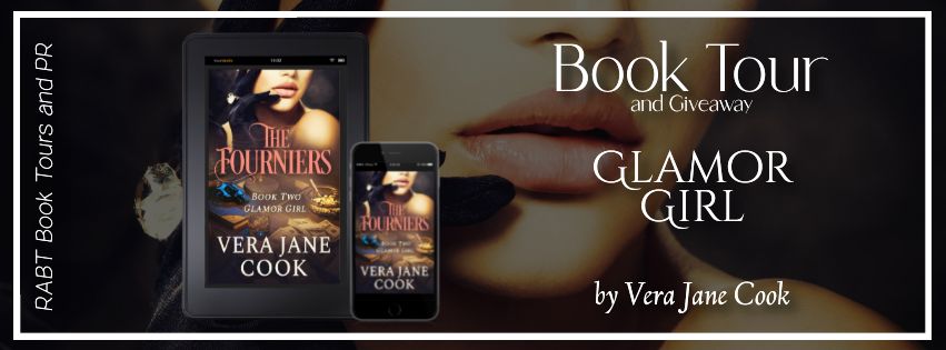 Virtual Book Tour: Glamor Girl by Vera Jane Cook #blogtour #interview #giveaway #historicalfiction #rabtbooktours @RABTBookTours @verajanecook