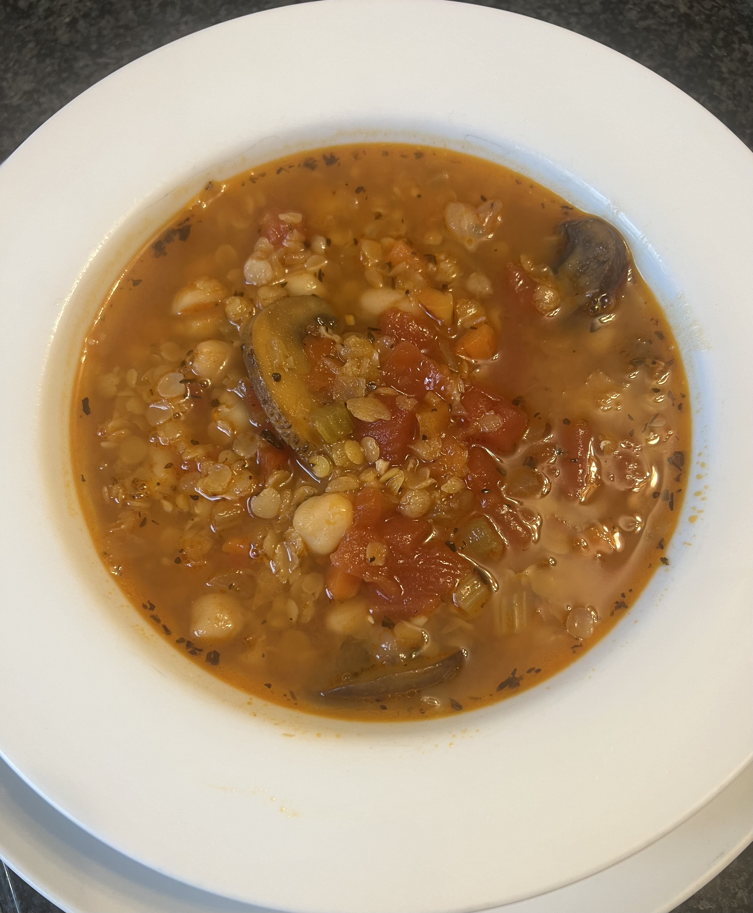 Spiced Chickpea and Bean Soup