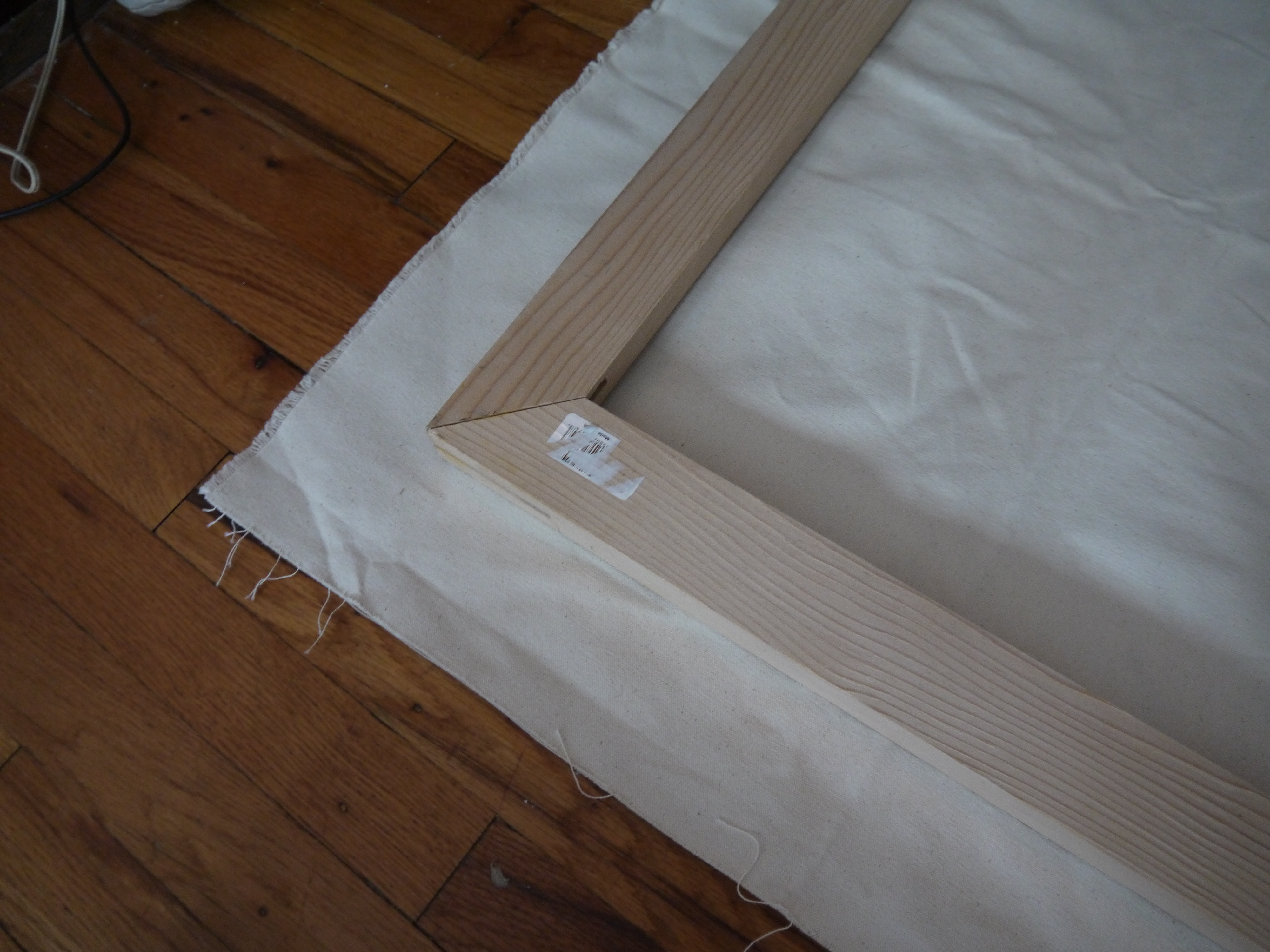 How to Make Your Own Stretcher Bars for a Stretched Canvas Painting 