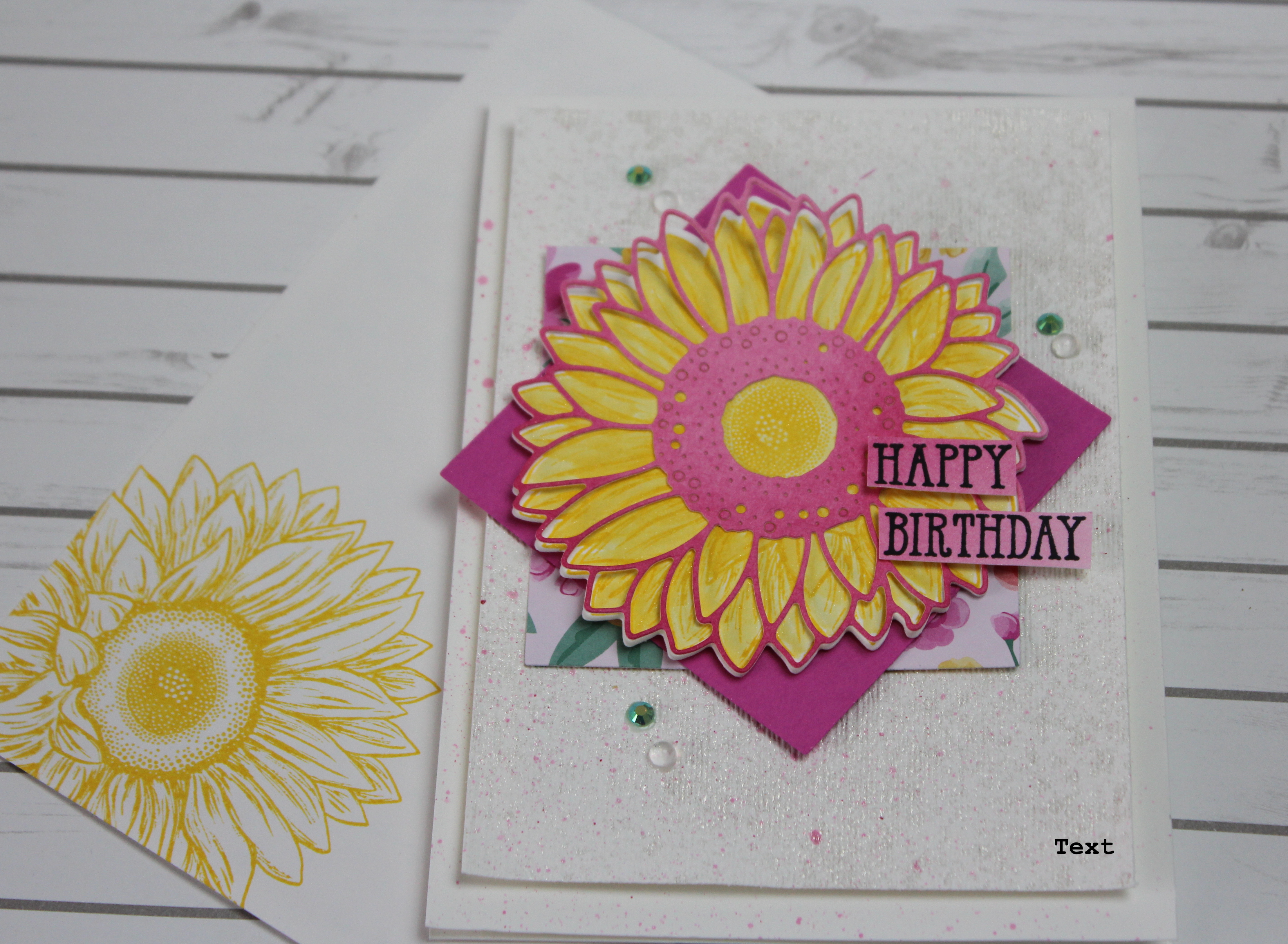 Beautiful Bright Birthday Flowers Card