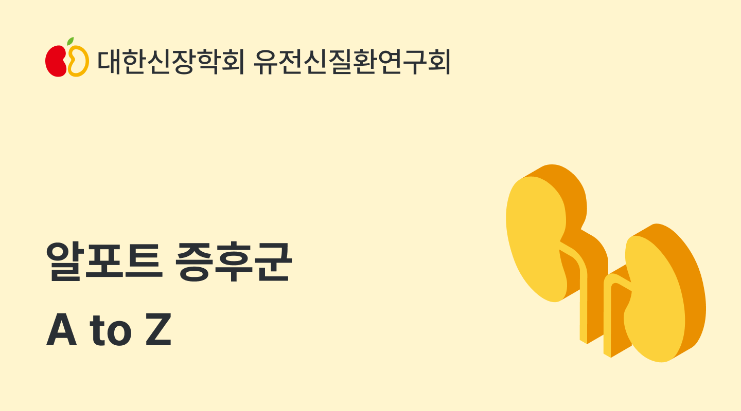 알포트 증후군, 신증후군, 신장질환, 난청을 수반하는 유전성 신염, 강희경 교수님, 서울대학교병원, 대한신장학회, 유전신질환연구회, 레어노트, 소아신장질환, 소아희귀질환, 희귀소아질환, Alport syndrome, 감각신경성난청, 