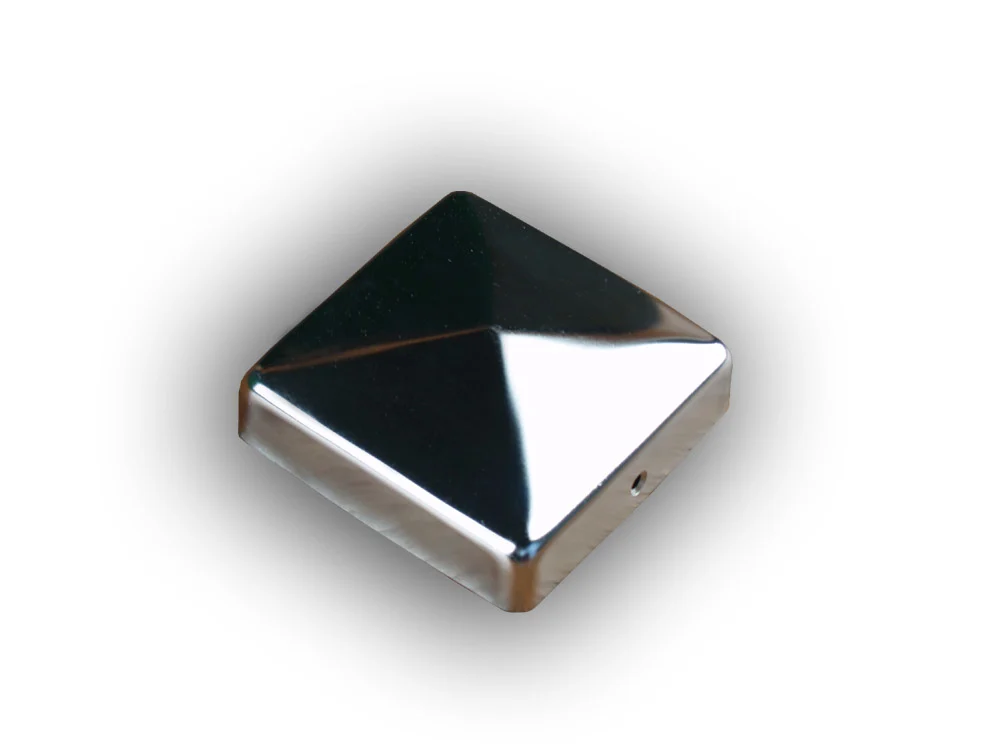 Pfostenkappe Edelstahl 9 x 9 cm Produktbild #1