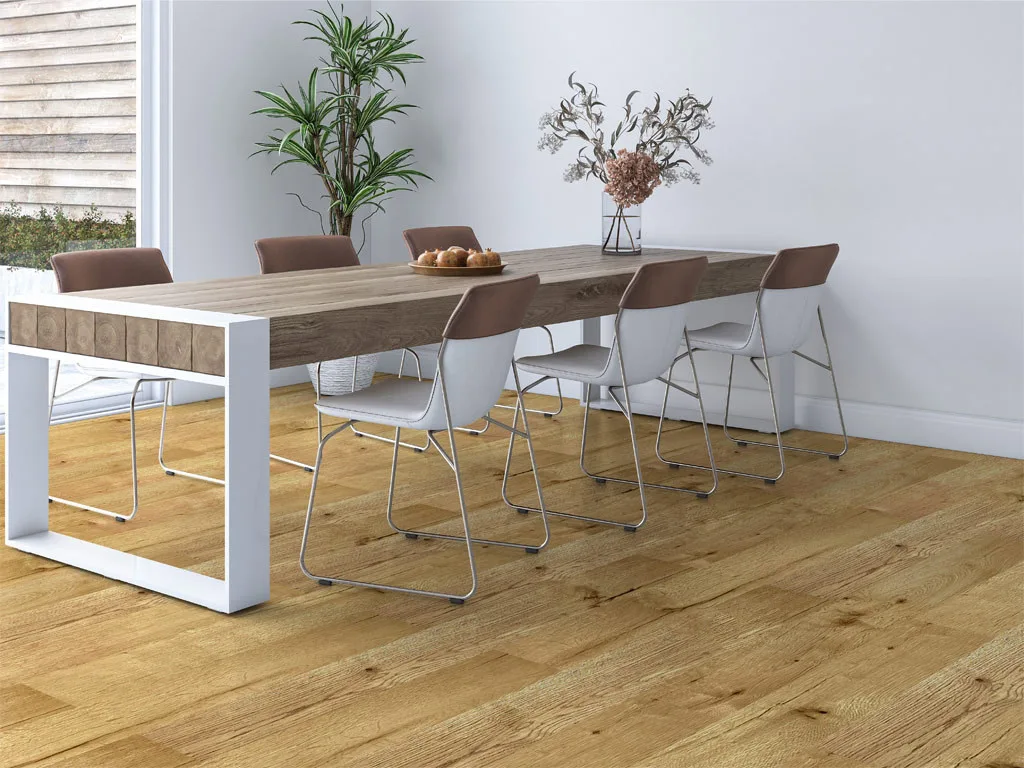 Parkett Eiche Natur Landhausdiele Gebürstet Produktbild #6