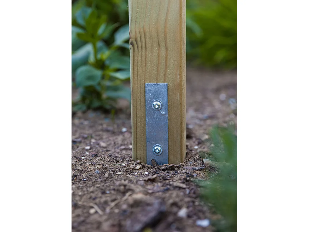 Spielturm Smart 2 Bridge teakfarben inkl. Rutsche pink Produktbild #11