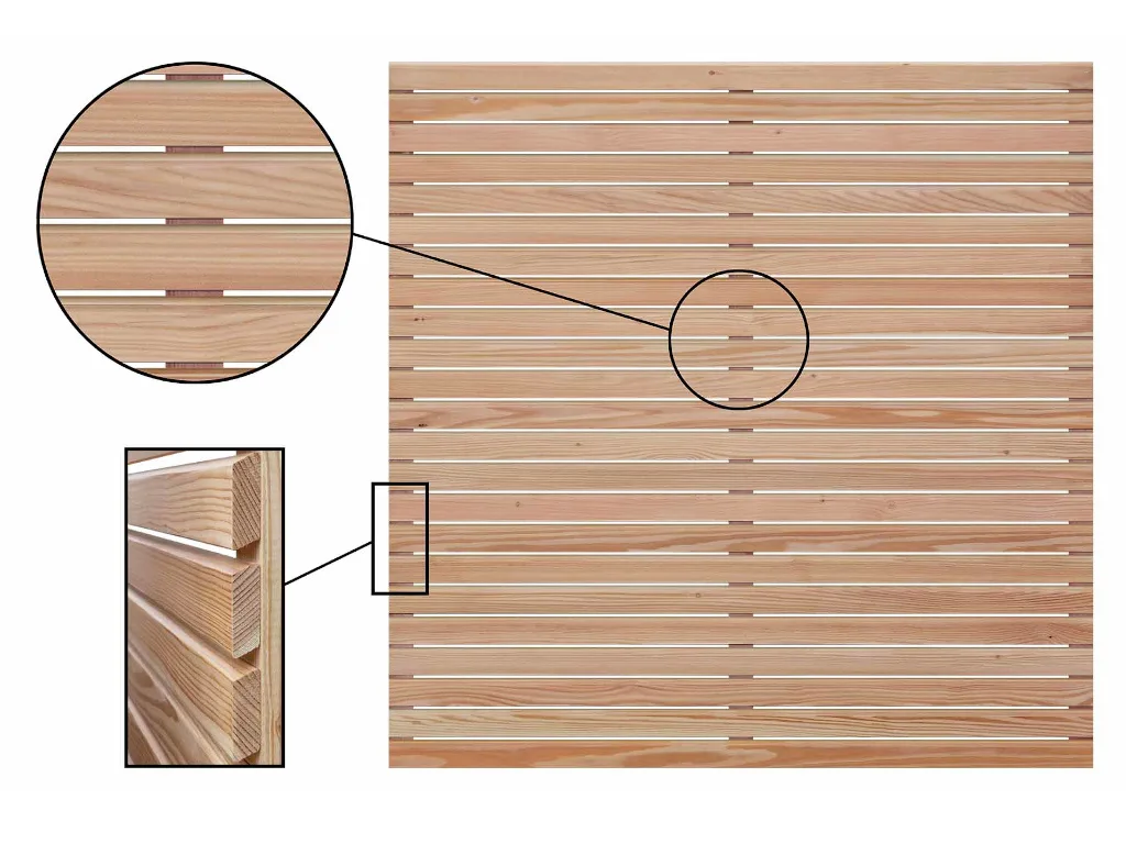 Rhombuszaun DIY-Bausatz Lärche Produktbild #7