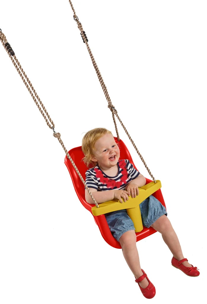 Schaukelsitz Babyschaukel Luxe rot-gelb Produktbild #2