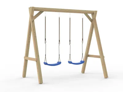 Doppelschaukel KDI inkl. 2 Schaukelsitze blau Produktbild #3