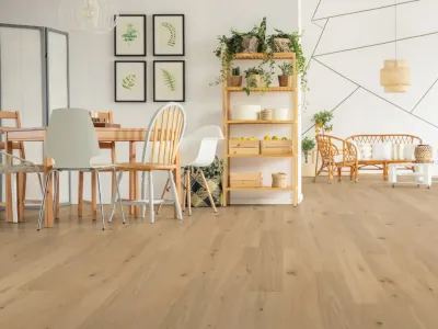 Parkett Eiche rustikal Rohholzoptik Landhausdiele Handgehobelt Produktbild #5