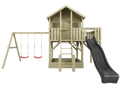 Abb. zeigt Stelzenhaus inkl. Zubehör (nicht enthalten)